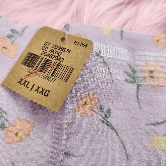 NWT VS PINK Lavender Floral Cheekster: XXL Chic Comfort! NWT - Picture 2 of 4
